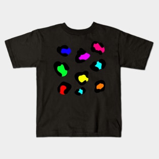 Rainbow Leopard Pattern Kids T-Shirt